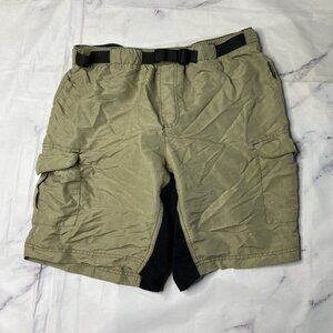 Performance Bike Shorts Mens Size Large Tan Padded Biking Stretch M92